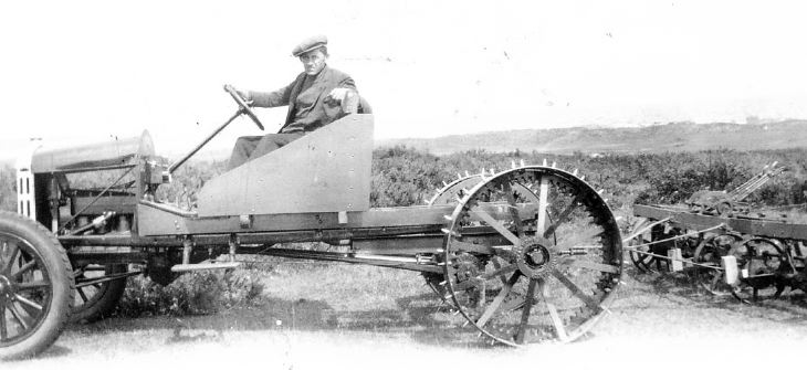 Dornoch Golf Club grass cutting vehicle