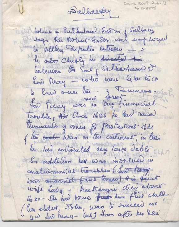 Notes on Gordon of Sallachy