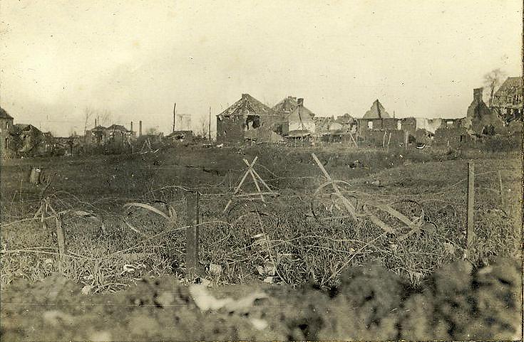 Buildings full of German snipers
