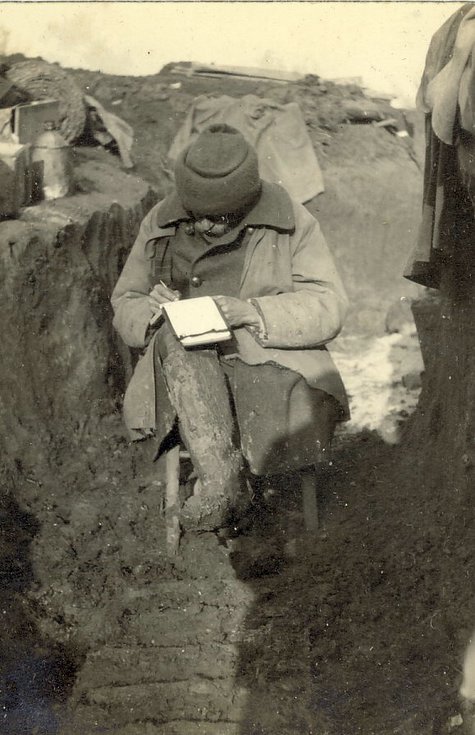 Napoleon B Lee composing his despatches or “The Letter Home”