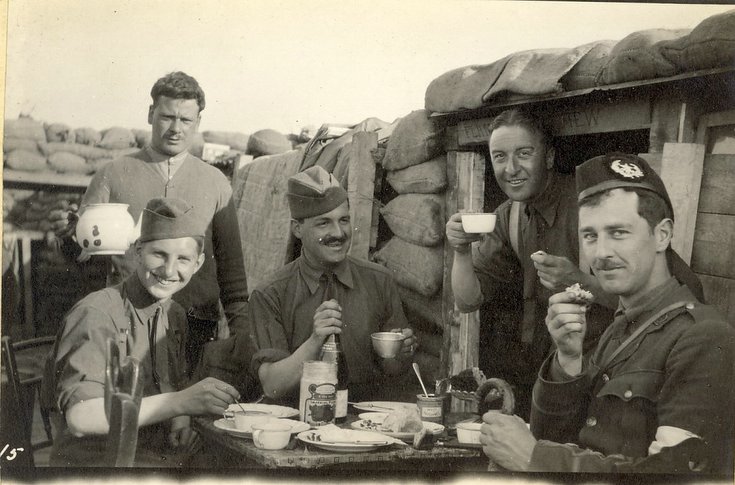 Afternoon tea – ‘C’ Company officers