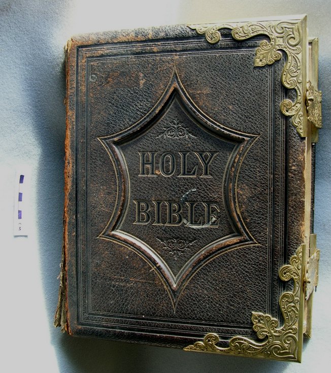 Family bible of Mr & Mrs James Hardie