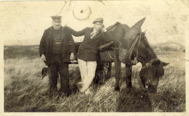 Kenneth Button senior with grandfather Thomas Mackay c 1930