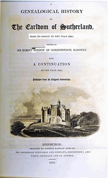 Genealogical History of the Earldom of Sutherland
