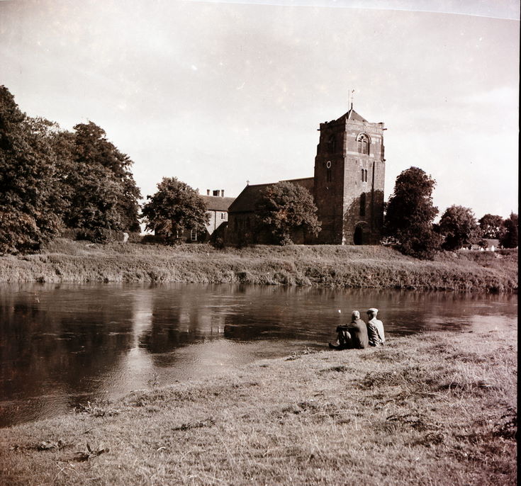 Aitcham Church, River Severn ~ Collection of negatives belonging to Miss K. L. Lyon