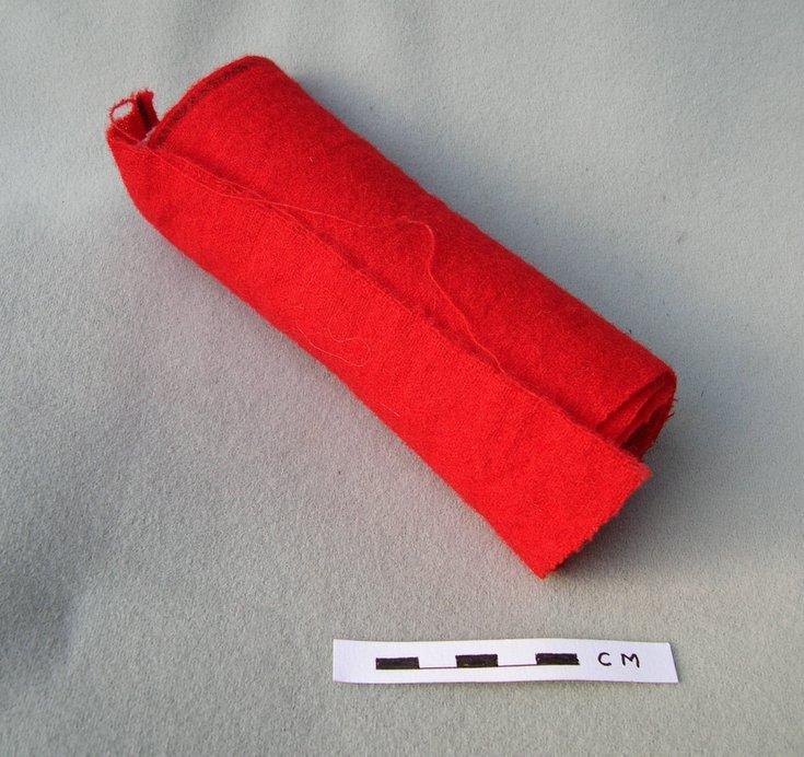 Piece of red flannel