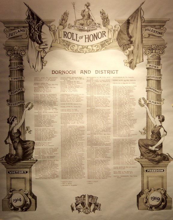 Dornoch and District Roll of Honour