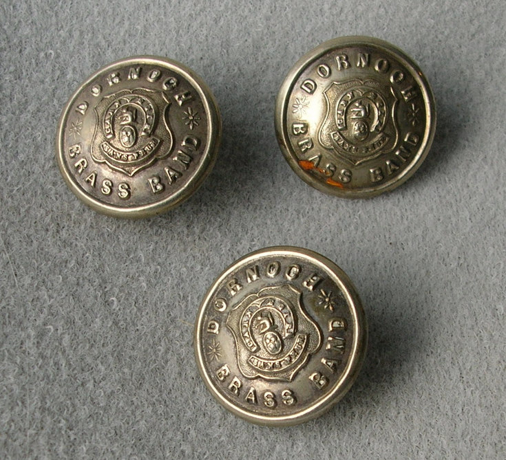 Dornoch Brass Band buttons