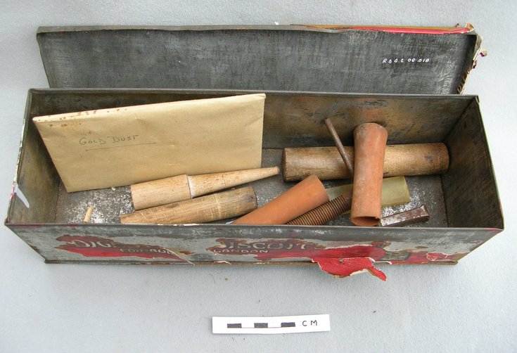 Contents of McVitie's Biscuit tin box