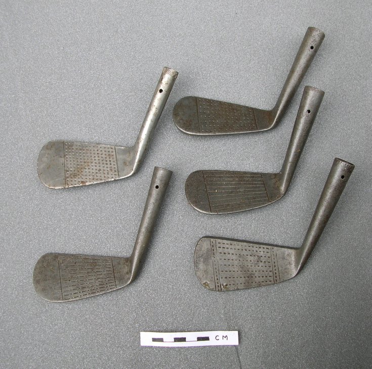 Steel McCulloch golf club heads of various lofts