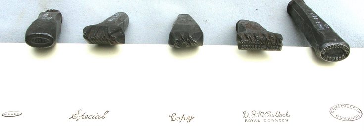 Steel stamps for use on golf club heads