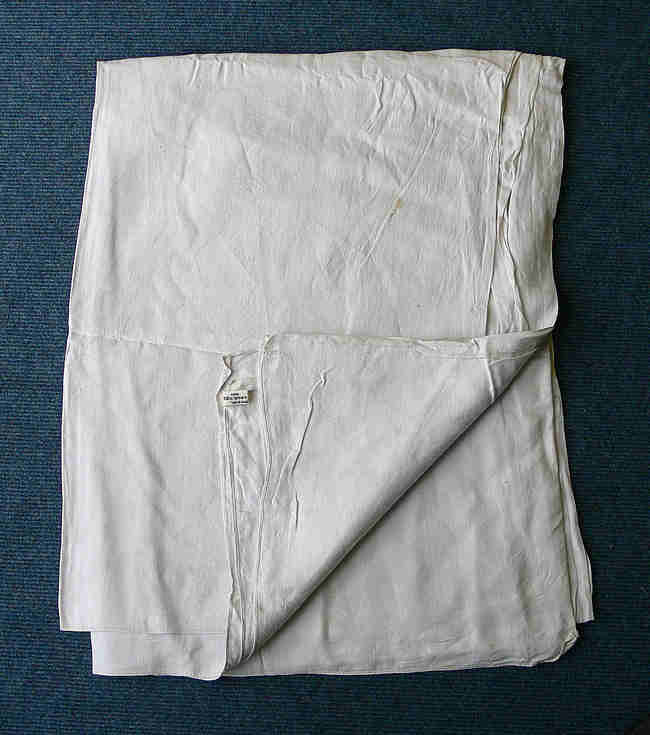 Sheet of linen woven at Spinningdale