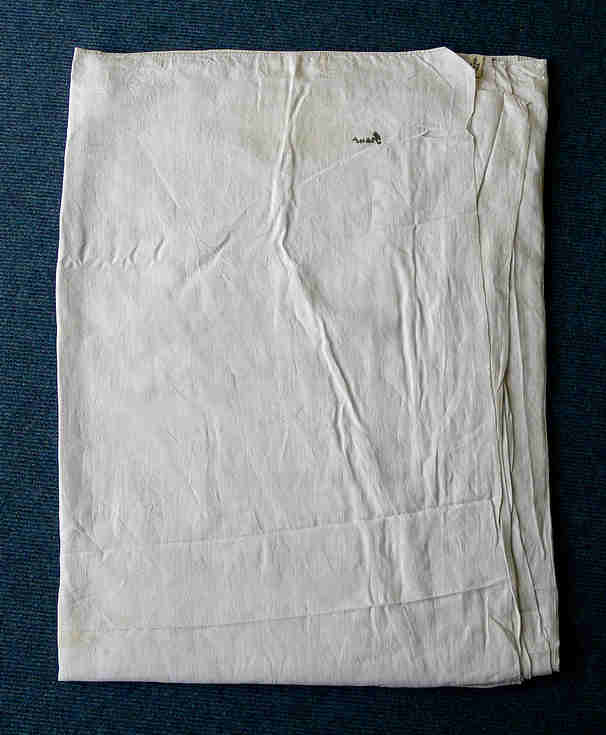 Sheet of linen woven at Spinningdale