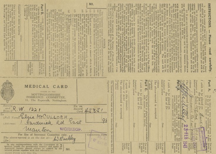Royal Dornoch Golf Club Membership Card 1976-77