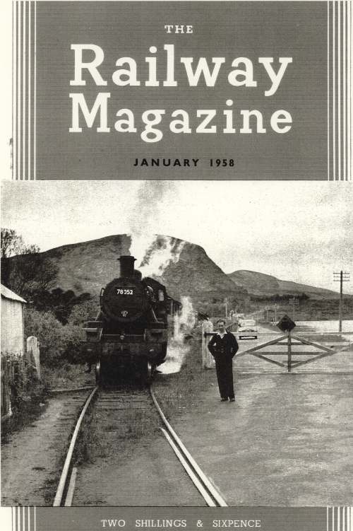 Cover of 'The Railway Magazine' with Cambusavie Crossing photograph