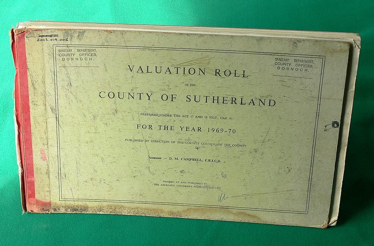 Valuation roll 1969-70