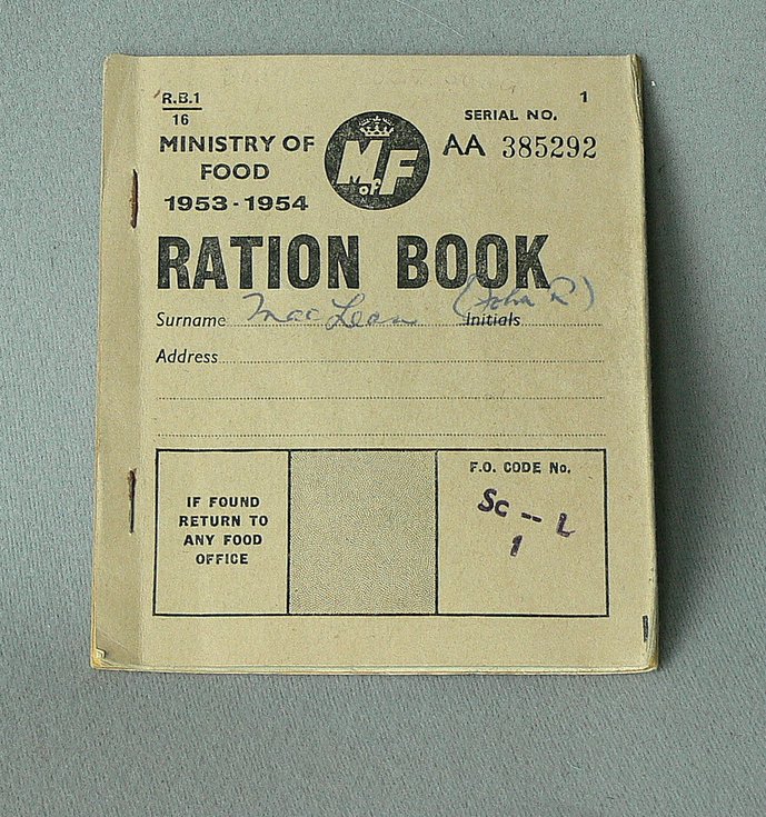 Food ration book 1953/54