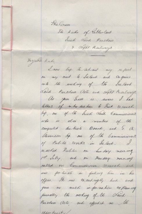 Report on Irish Land Purchase 1894