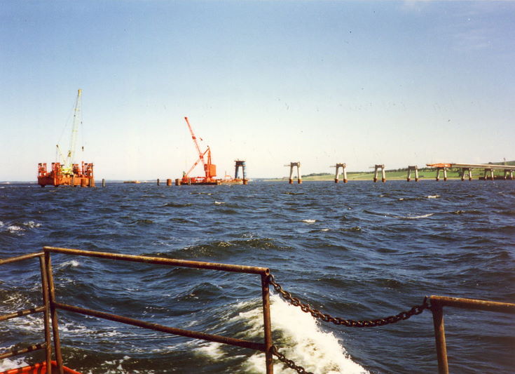 Dornoch Firth Bridge Construction ~ View from Upstream