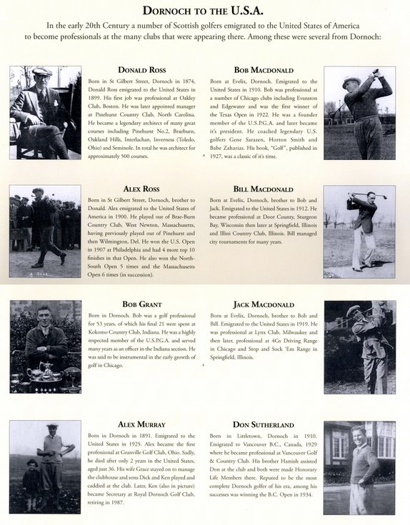 Dornoch golfers to the USA