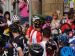 Lance Armstrong mingles with his fans in Castle Street, Dornoch