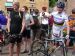 A selection of fans taking part in the invitation cycle ride 17 July 2011