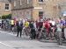 Early arrivals for the Lance Armstrong invitation ride from Dornoch