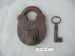 Lock with key believed to have been used on the Dornoch Stocks
