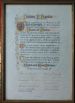 Presentation certificate for James Hardie's retirement