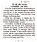 Election of first Dornoch lady magistrate Novermber 1936