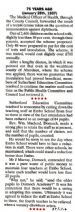 Census on diphtheria immunisation and reduction in teaching staff