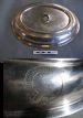 Top of a silver plate serving dish of the Highland Railway