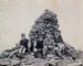 Group of scouts on mountain summit