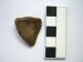 Small triangular flint fragment with a straight edge