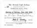 Dornoch Light Railway opening Shareholder's Pass